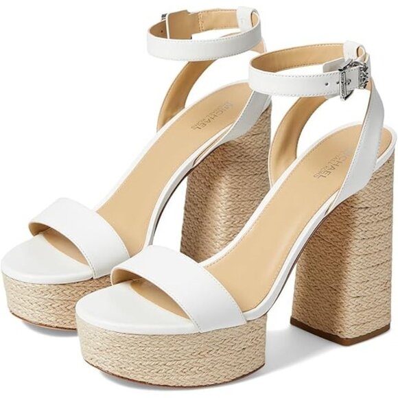 Michael Michael Kors Women's Ashton Ankle-Strap Espadrille Platform Sandals - Picture 1 of 4